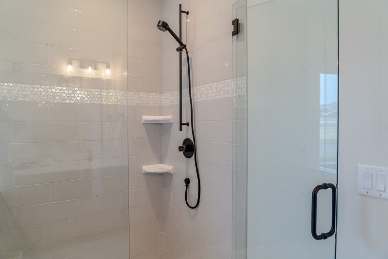 Contemporary Shower with Fixtures